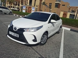 Rent Toyota Yaris Sedan 2022 in Sharjah